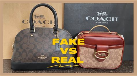 coach bag fake vs real|authentic coach tote bag.